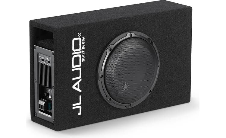 Alternative view of JL AudioÃ‚Â® MicroSub+Ã‚â„¢ W3v3 Amplified Enclosed Car Subwoofer