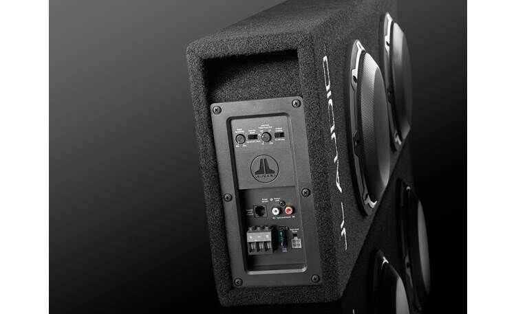 Alternative view of JL AudioÃ‚Â® MicroSub+Ã‚â„¢ W3v3 Amplified Enclosed Car Subwoofer