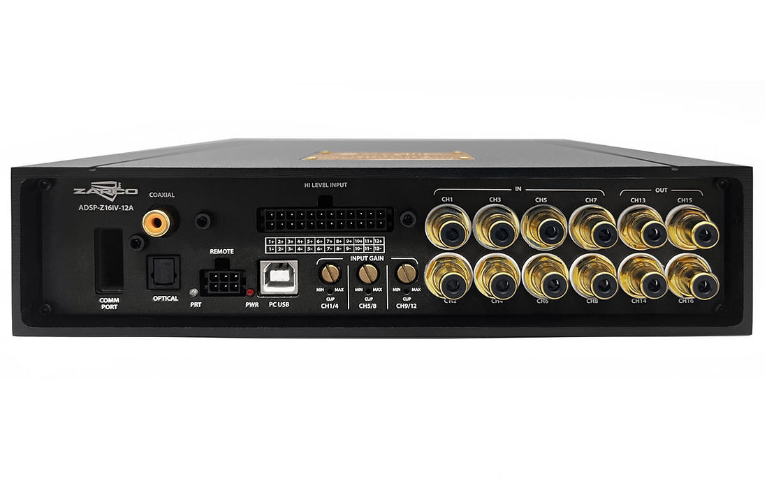 Alternative view of ZAPCO 16 Ch. DSP with 12 Ch. Amplifier