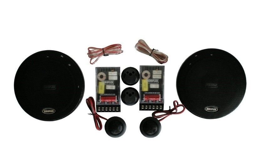 Alternative view of ZEROFLEX EFX65C 6.5" 'Components with Silk Dome Tweeter
