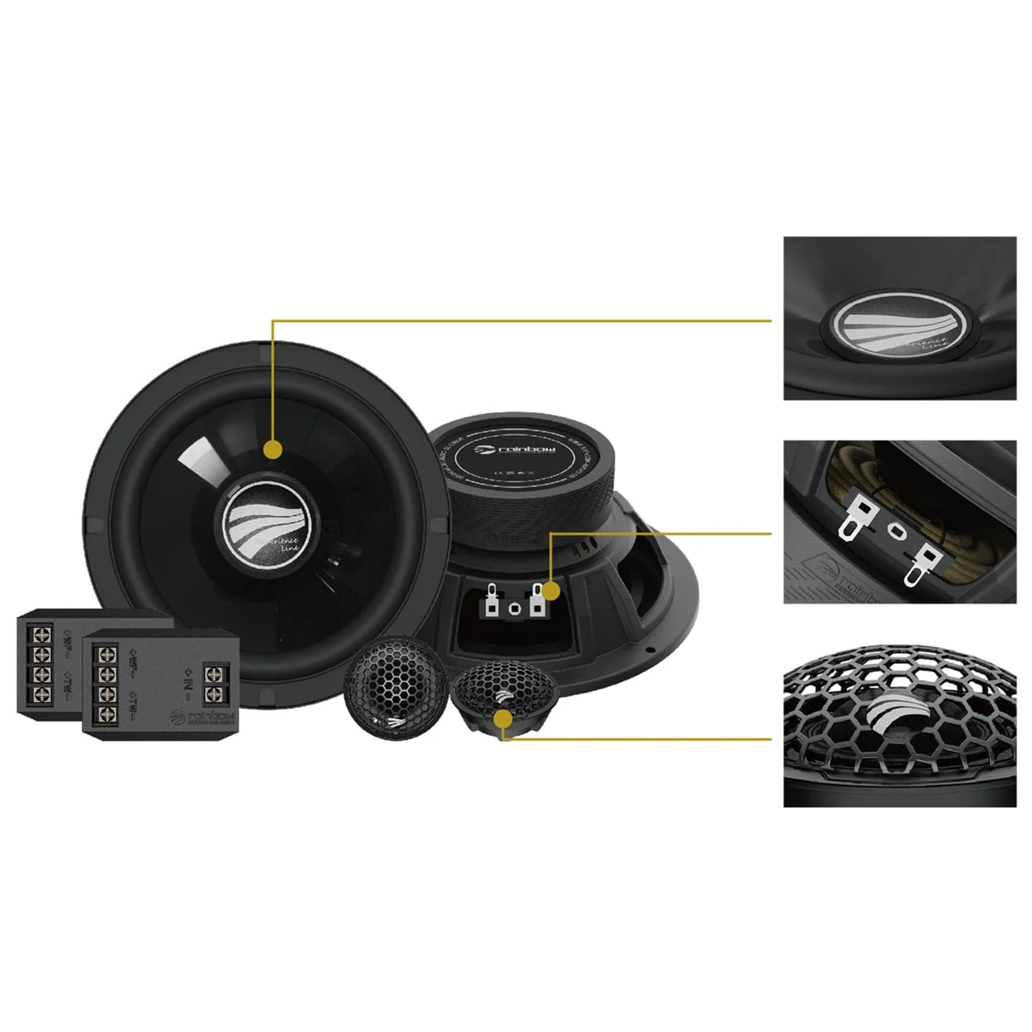 Alternative view of RAINBOW 2-WAY 6.5" (165MM) COMPONENT SET