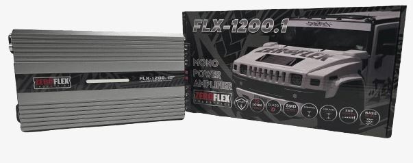 Alternative view of FLX1200.1 1 x 1200w @ 1ohm Amplifier with Bass controller