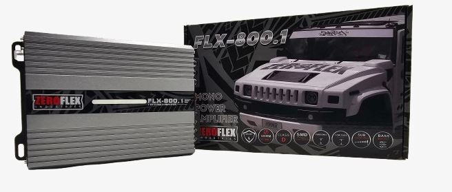 Alternative view of FLX800.1 1 x 800w @ 1ohm Amplifier with Bass controller