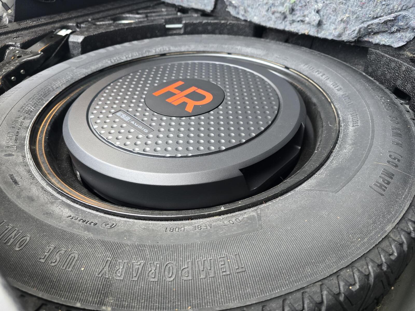 Alternative view of Harmony 11"spare tyre subwoofer