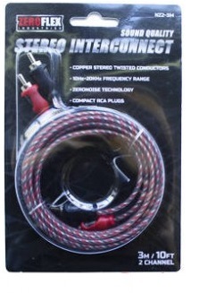 ZEROFLEX Stereo RCA 3Meter Cable