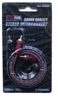 ZEROFLEX Stereo RCA 500MM Cable