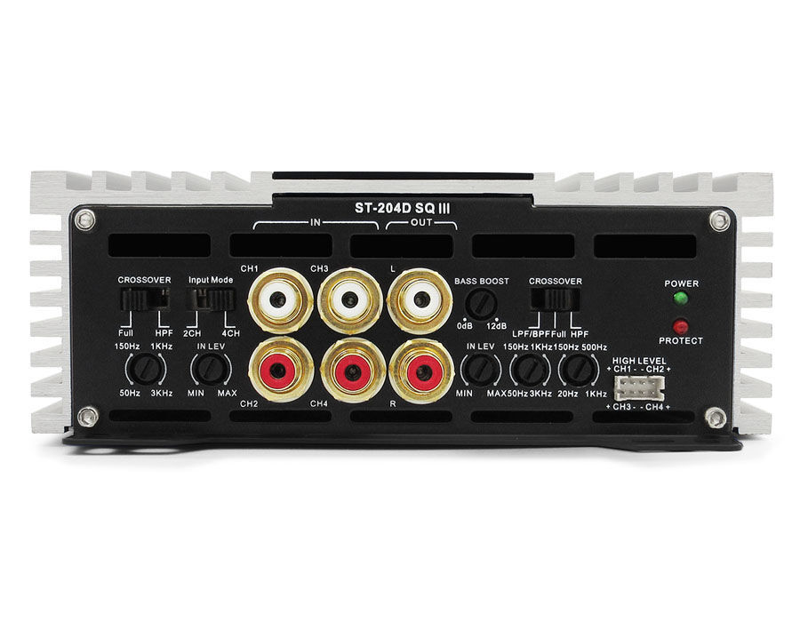 Alternative view of ZAPCO 4 Ch. Class D SQ Amplifier
