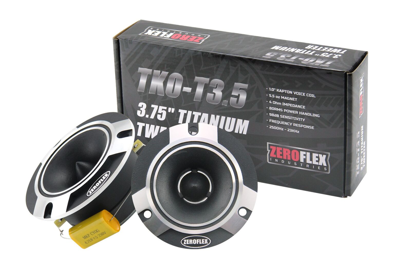 Alternative view of ZEROFLEX TKO-T3.5 3.5" Titanium Super Tweeter